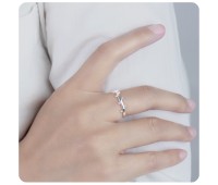 Cute Minimalist Designed Silver Ring NSR-4132
